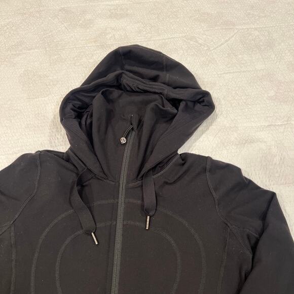 Lululemon black stride jacket hooded women 4 - Picture 4 of 6